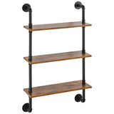 VEVOR Industrial Pipe Shelf 3 Tier 24x7.87in Wall-Mount for Kitchen Bedroom V952-JSGZWJYGHMBHHZ8X0V0