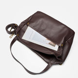 Large Capacity Women's Top-Grain Leather Tote Vintage Soft Leather Shoulder & Crossbody Bag for V1232-DRLDJB-001