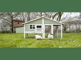 YES4PETS Green Large Chicken Coop Rabbit Hutch Ferret Cat Cage Hen Chook Cat Kitten House V278-CC292-GREEN-EVA
