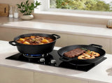 Toque 5.84L Double Dutch Oven 2 in 1 Cast Iron Pan KT1026-AU