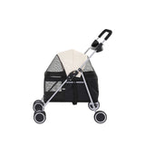 i.Pet Pet Stroller Pram Dog Cat Carrier Cage Large Travel Pushchair Foldable 4 Wheels PET-STROLLER-92-BW