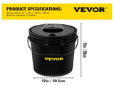 DWC Hydroponic System, 5 Gallon 5 Buckets, Deep Water Culture Growing Bucket, Hydroponics Grow Kit V952-SSSPXTYX5220VAXN5V3