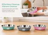 3 Pack Stainless Steel Dog Bowls with Non-Slip Bottom, Food Water Bowls for Dogs and Cats, Easy to V1237-ZY-917-102