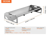 Livestock Feeding Trough, 22 Gallon Capacity, 45" Hay Feeder, Heavy Duty Steel Livestock Trough, V952-SCWSQCSWSQ45LEOTGV0