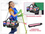 Cleaning Caddy,Large Cleaning Bags for Housekeepers,Cleaning Supplies Organizer with Handle Widely V1366-AZ2-W-05308