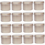 16 Piece Round Aluminum Tin Set with Lids for Tea Balm Jewelry and Crafts V1237-MS-912-203