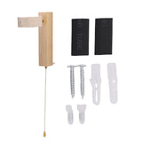 LED Wall Sconce Oak Wood Travertine Stone Modern Rotatable Wall Light Fixture Art Decor for Entryway V1294-YM0901-3119250058411