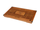 Chinese Style Kongfu Tea Tray Wooden Teaboard Drainage Water Storage Serving Tray Orchid Pattern V1294-YM0703-3118230040311