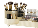 Makeup Storage Organizer Large Capacity Perforation Free Rotatable Partition Cosmetic Storage Box V1294-YM0703-3117230105511