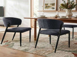 Artiss Dining Chairs Set of 6 Linen Fabric Soft Upholstered Chairs Charcoal DINC-KJ-7016-CHX6