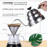 Gooseneck with Thermometer - 1.2L Pour Over Coffee & Tea,Stainless Steel Gooseneck V1265-YY-314