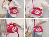 telephone shaped purse shoulder crossbody tote bags women retro phone top handle handbags for girls V1370-AZ4-22292