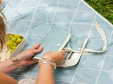 Monbento Waterproof Picnic Blanket for Outdoor Meals - Green Natural V398-MB-37420044