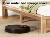 Artiss Single Bed Frame Wooden Bed Base Walnut WBED-F-OATMEAL-S-NA-AB