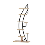 Artiss Plant Stand 6 Tier Ladder Corner Shelf MET-PS-CUR-6T-NT