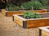 Set of 4 Raised Garden Bed Corner Brackets with Wood Screws for 20Inch-24Inch Bed for Vegetable V1366-AZ2-W-16256
