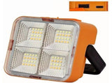 Mini Solar Rechargeable Multifunctional Searchlight, Solar Flashlight Rechargeable, Orange Flood V1366-AZ2-W-11594