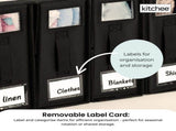 1x Kitchee Foldable Bed Sheet Storage Box - Linen and Closet Organiser Black V238-SUPDZ-41188864196688