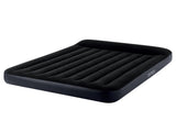 Intex Dura-Beam Classic Inflatable Queen Airbed Mattress with Pillow Rest Black 64143