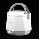 1.6L Mini Portable Electric Rice Cooker Rice Cooking Tool for 12V Car Use White V1294-YM0901-3113200060711