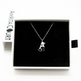 Gift Box - Dog White Gold Aroma Necklace Purify Oil Blend V760-GBAJ - 26