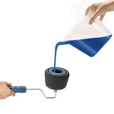 Paint Roller Brush Kit Interior Walling Brush Tools with Sticks Rollers Handle Tool V1369-AZ3-W-01287