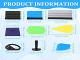 51-in-1 Vinyl Wrap Tool Kit Car Window Tint Film Installation Set with Felt Squeegee Magnets Safety V1366-AZ2-W-14978
