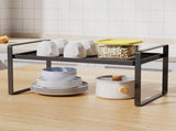 Kitchen Countertop Layered Storage Rack-Black V1161-600440