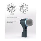 52A Dynamic Drum Microphone Professional Kick Drum Instrument Mic Audio Capture for Studio and Stage V1370-AZ4-07661