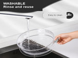 3-Piece Foldable Mesh Food Cover Set, Washable Stackable Fly Covers for Indoor and Outdoor Use, 25 V1188-MS-731-087