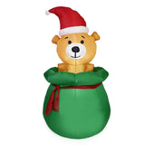 Xmas Inflatable Bear Decoration Outdoor Yard Garden LED Light Luminous Air Model V1294-YM0901-3111240246311