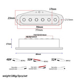 Prewired Pickguard SSS 3 Single Coil Pickups Adjustable Loaded Electric Guitar Pickguard for Guitar V1369-AZ3-W-13957