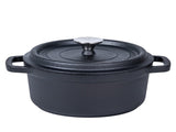 24cm Pre-seasoned NonStick Cast Iron Dutch Oven Handles Lid Skillet Cookware Braising Pot Pan V324-TSD-POT24CM