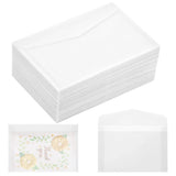 150PCS Sulfuric Acid Paper Envelopes, 4.5" x 6.6" A6 V-Flap Translucent Envelopes for Wedding V1369-AZ3-W-08831