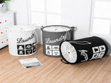 Foldable Fabric Laundry Basket Cotton Laundry Large Bag Collapsible Storage Basket V1294-YM0717-10134599