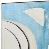 100X100cm Whimsical Whorls Champagne Framed Hand Painted Canvas 3D Wall Art V411-SOK-HMTWF-1-22406JD1