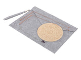 Dowsing Rods Kit Copper Divining Rod Pendulum Pendant Divination Mat for Ghost Hunting Water V1294-YM0901-3111240239411