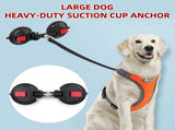 Heavy-Duty Suction Cup Anchor for Large Dogs 360&deg Rotating Metal Ring, Dual 120mm Strong Suction V1341-ZY-S48SWVWA-DUALSUCTION-CUP