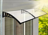 Mountview Window Door Awning Outdoor 1M X 2.4M Transparent 1x2.4M OD1006-1X2.4