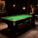 8Ft Billiard Table, Velvet Tablecloth with Accessories - Green V1316-P181A08-LV