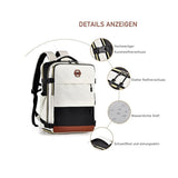 Multifunctional Backpack with Shoe Compartment for School Travel and Work, 28x19x42 cm, Black V1188-MS-325-1271