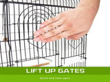 Bird Cage Parrot Aviary 2IN1 Design VEER 92cm V274-PET-3016-92BK