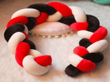 Baby Braided Crib Bumper Long Baby Nursery Cushion Knot Soft Snake Pillow V1294-YM0901-JY25517-02