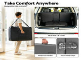 Zenses Massage Table 55cm Portable 2 Fold Aluminium Beauty Bed Grey MT-ALUM-2FOLD-GR-55