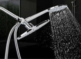 Chrome Plate High Pressure 3 Way Multi Setting Rainfall Style Dual Handheld Shower Head Combo V1294-YM0727-JY14617