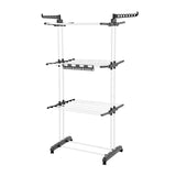 VEVOR 4-Tier Foldable Clothes Drying Rack with 24 Drying Poles and 4 Castors V952-LDSLYJZFX601GN7M1001V0