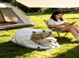 Pet Tent House for Cats & Dogs 68x35x30cm Dark Grey,Lightweight Portable Pet Shelter,Sunproof V1221-XM-LB5201-ZS162