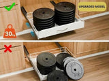 CARLA HOME 2 Pack Pull Out Dish Rack for Kitchen Cabinet with Slide Out Drawer Organizer for Plates, V178-36327
