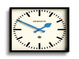 Newgate Number Five Wall Clock Black Blue Hands V398-NGNUMFIV390KICE