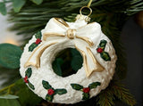 White & Gold 6 Pieces Assorted Hanging Ornament Set, Mixed Designs For Christmas & Halloween Scene V1221-XM-LB4106-ZS100